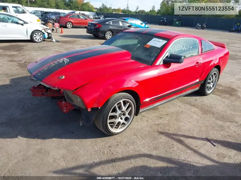 1ZVFT80N555123554 2005 Ford Mustang V6 Deluxe/V6 Premium