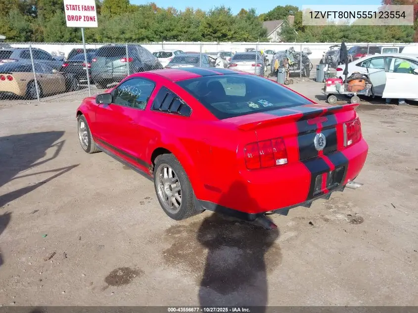 1ZVFT80N555123554 2005 Ford Mustang V6 Deluxe/V6 Premium