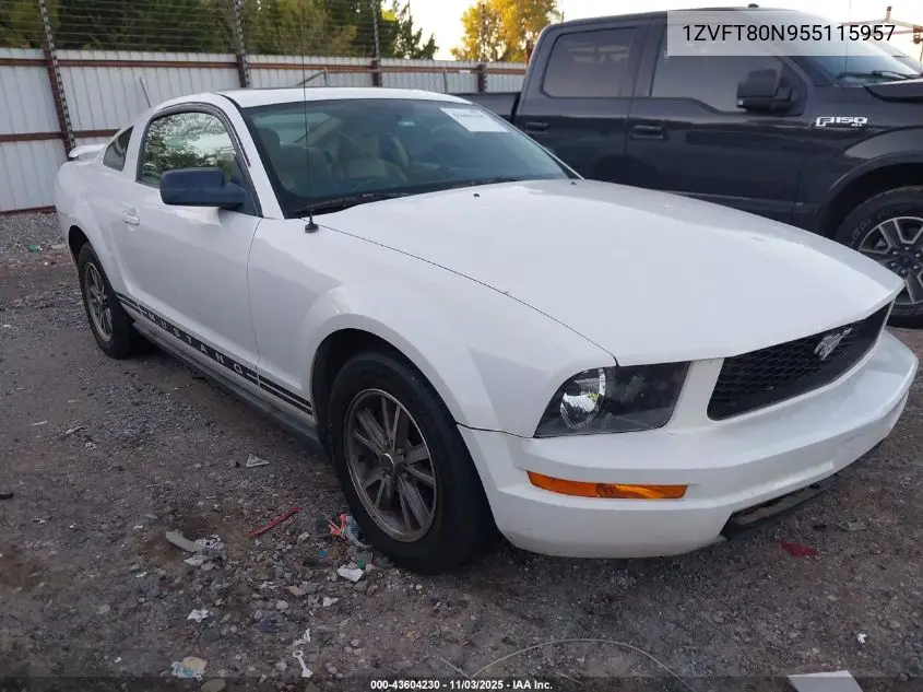 1ZVFT80N955115957 2005 Ford Mustang V6 Deluxe/V6 Premium