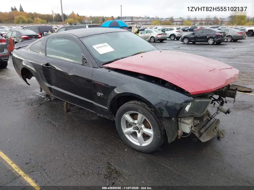 1ZVHT82H555102137 2005 Ford Mustang Gt Deluxe/Gt Premium