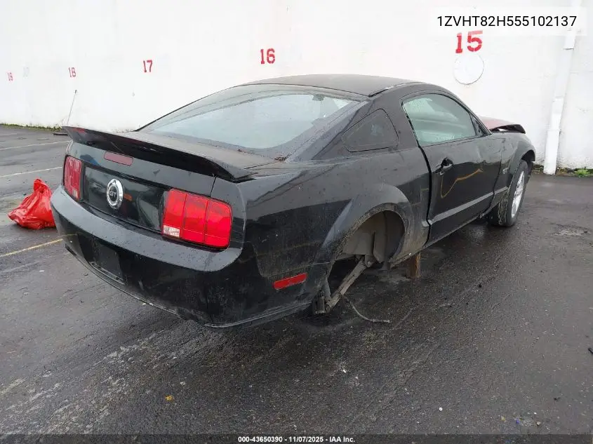 1ZVHT82H555102137 2005 Ford Mustang Gt Deluxe/Gt Premium