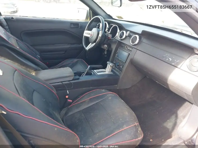 1ZVFT85H655183667 2005 Ford Mustang Gt