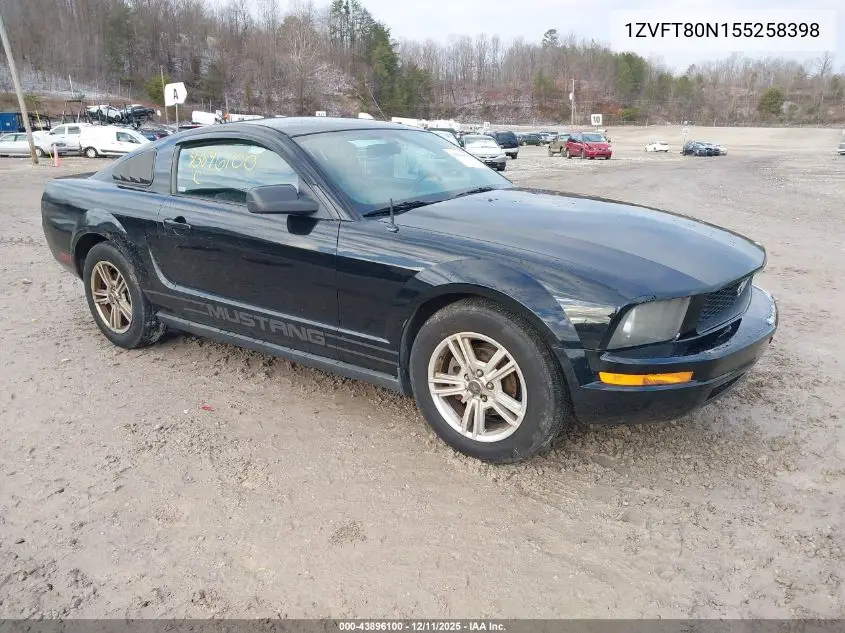 1ZVFT80N155258398 2005 Ford Mustang V6 Deluxe/V6 Premium