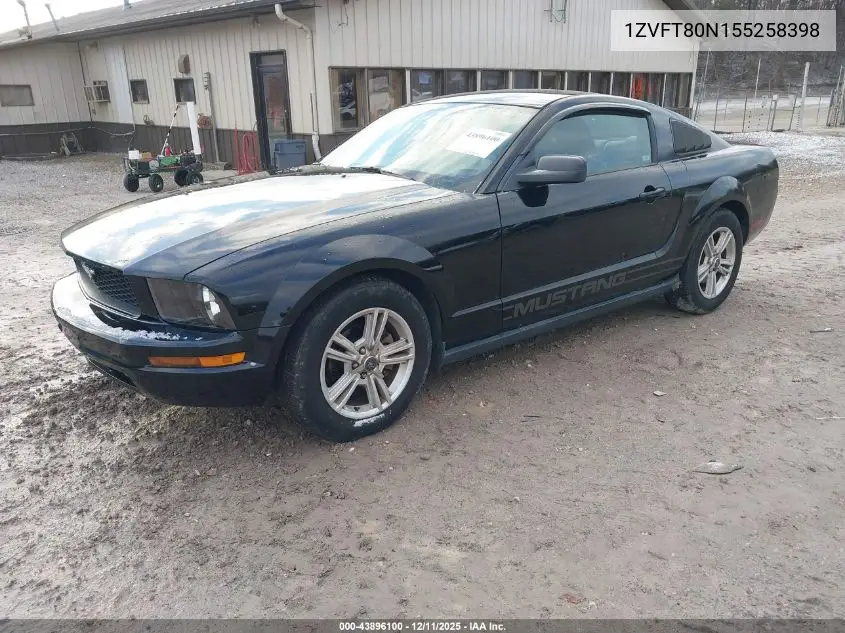 1ZVFT80N155258398 2005 Ford Mustang V6 Deluxe/V6 Premium