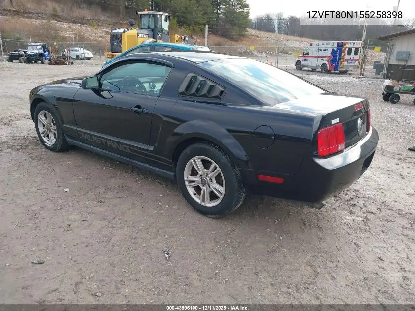 1ZVFT80N155258398 2005 Ford Mustang V6 Deluxe/V6 Premium