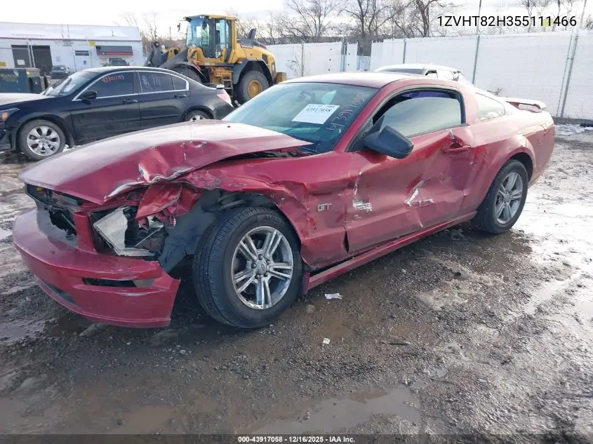 1ZVHT82H355111466 2005 Ford Mustang Gt Deluxe/Gt Premium