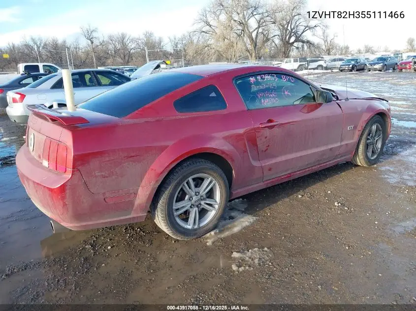 1ZVHT82H355111466 2005 Ford Mustang Gt Deluxe/Gt Premium