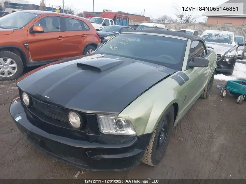 1ZVFT84N065146851 2006 Ford Mustang