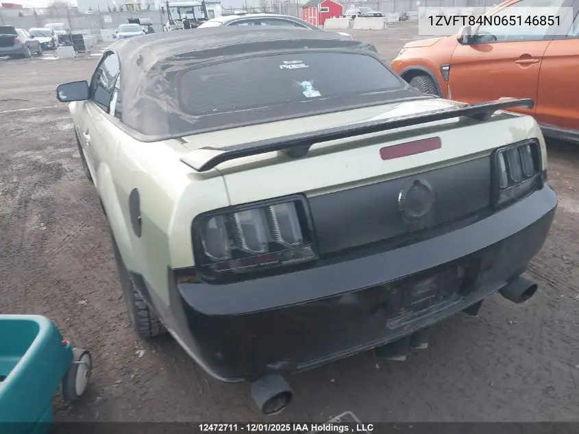 1ZVFT84N065146851 2006 Ford Mustang