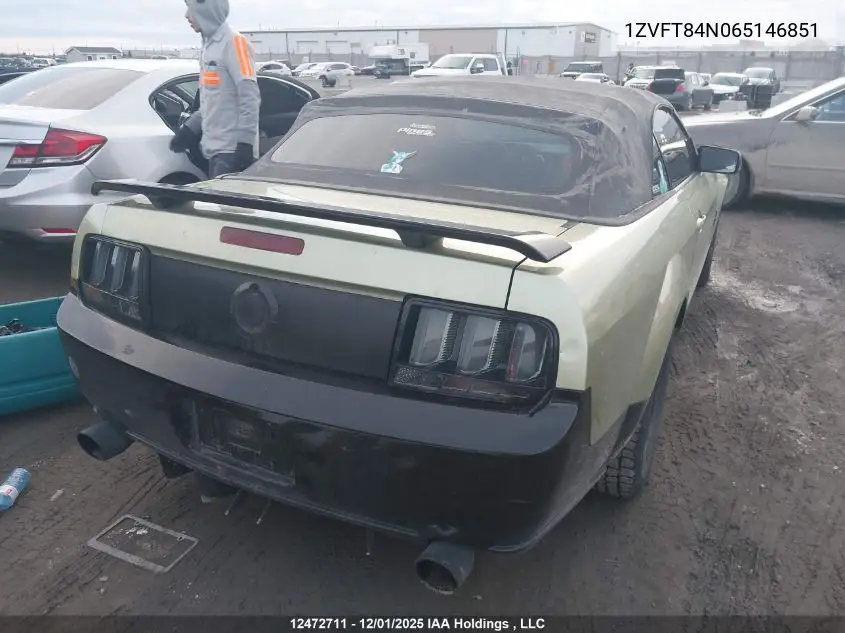 1ZVFT84N065146851 2006 Ford Mustang