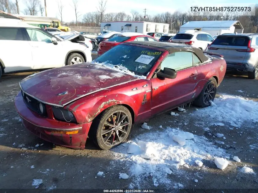 1ZVHT85H875275973 2007 Ford Mustang Gt Deluxe/Gt Premium