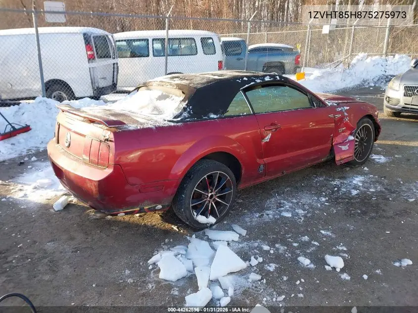 1ZVHT85H875275973 2007 Ford Mustang Gt Deluxe/Gt Premium