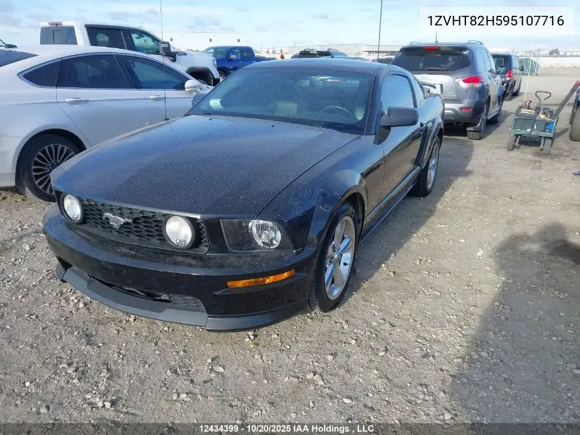 1ZVHT82H595107716 2009 Ford Mustang Gt