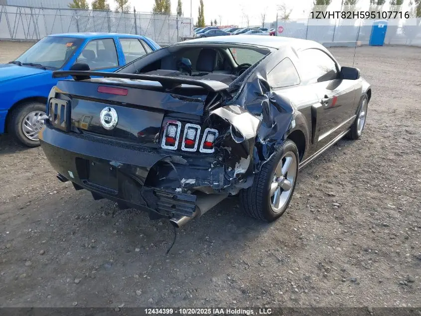 1ZVHT82H595107716 2009 Ford Mustang Gt