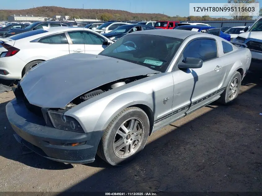 1ZVHT80N995115603 2009 Ford Mustang V6/V6 Premium