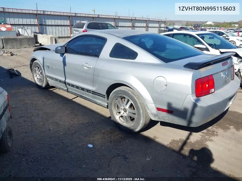 1ZVHT80N995115603 2009 Ford Mustang V6/V6 Premium