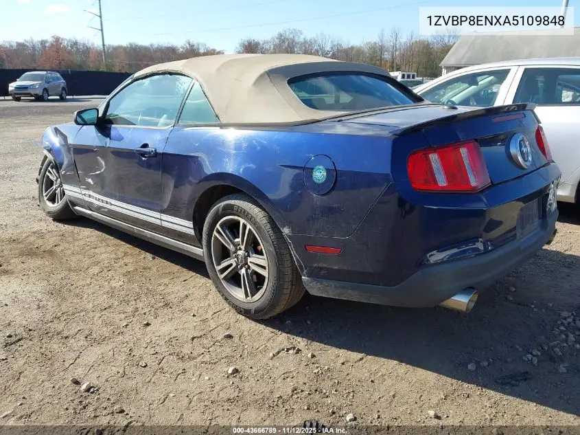 1ZVBP8ENXA5109848 2010 Ford Mustang V6 Premium