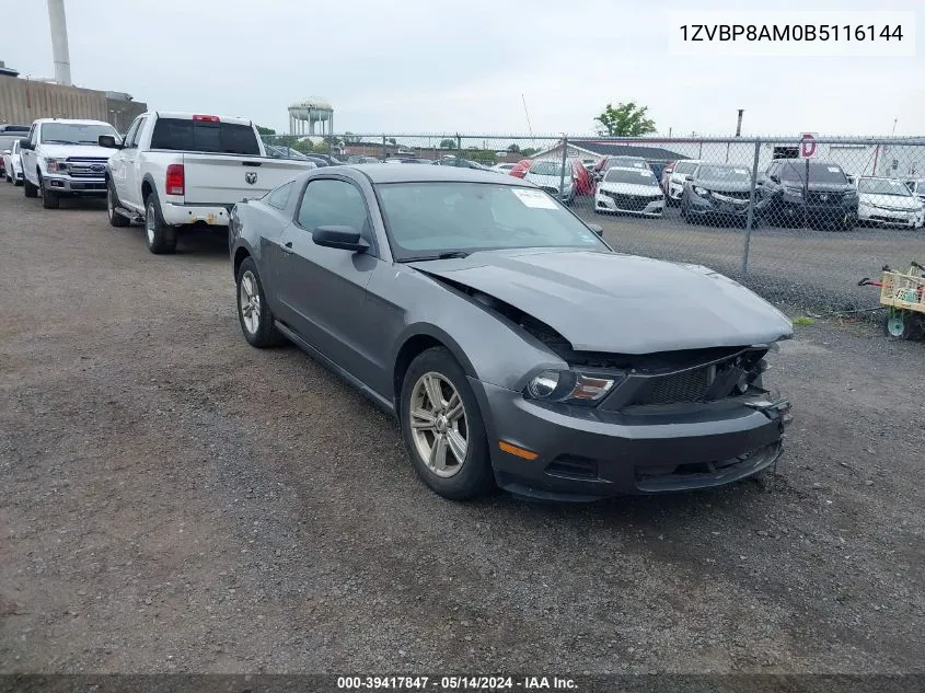 1ZVBP8AM0B5116144 2011 Ford Mustang V6