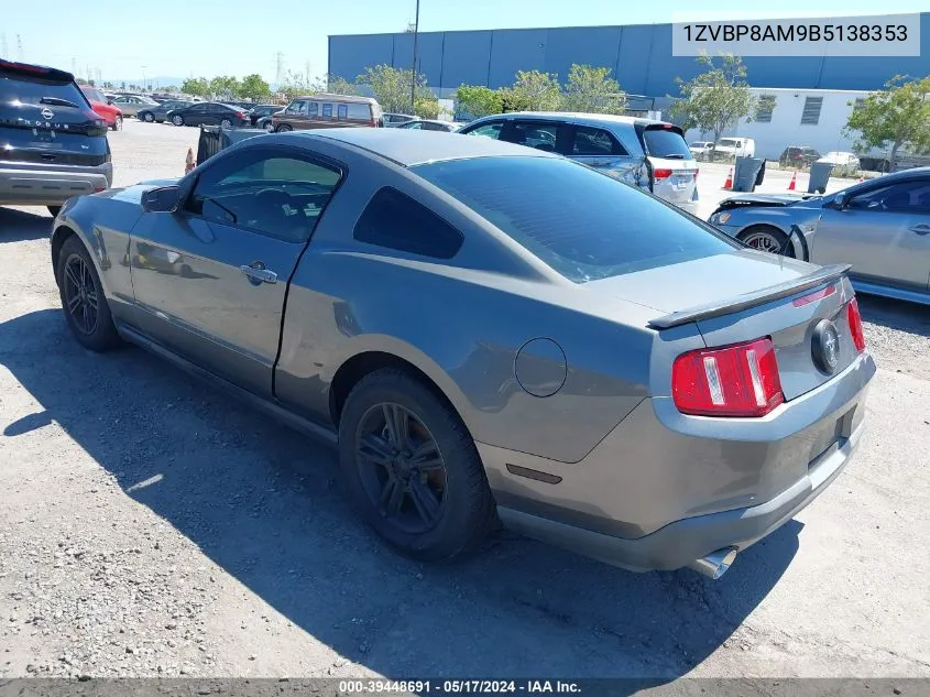 1ZVBP8AM9B5138353 2011 Ford Mustang V6