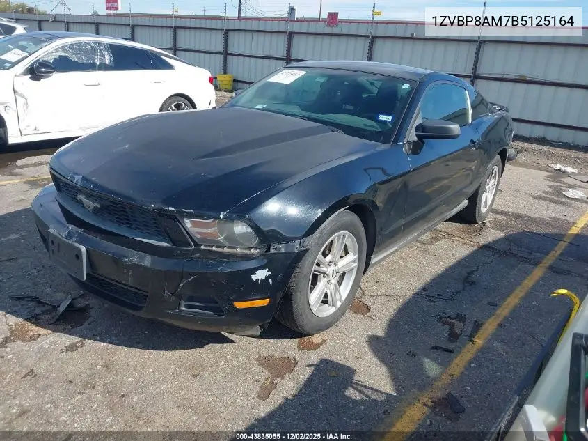 1ZVBP8AM7B5125164 2011 Ford Mustang V6