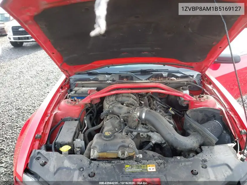 1ZVBP8AM1B5169127 2011 Ford Mustang V6