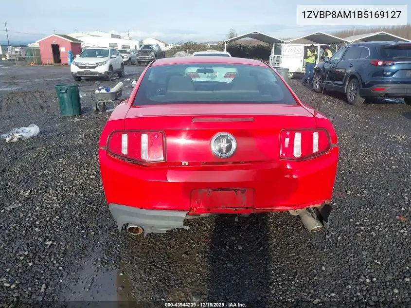 1ZVBP8AM1B5169127 2011 Ford Mustang V6
