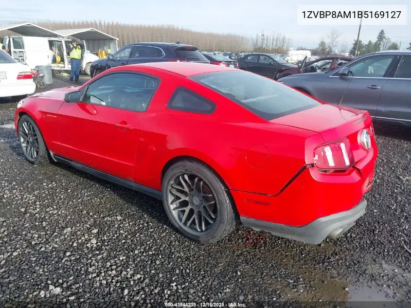 1ZVBP8AM1B5169127 2011 Ford Mustang V6