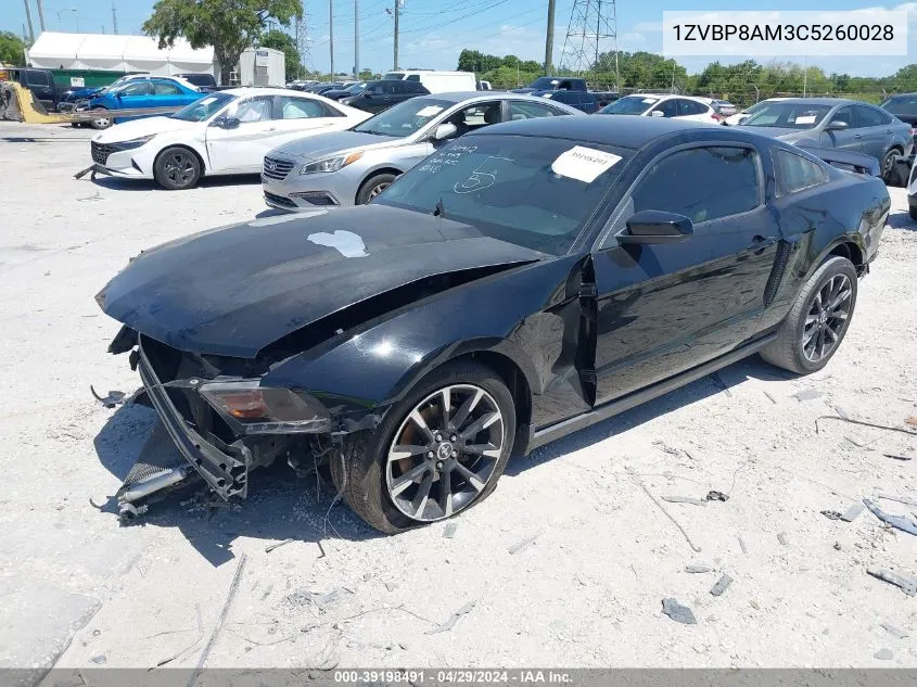 1ZVBP8AM3C5260028 2012 Ford Mustang V6 Premium