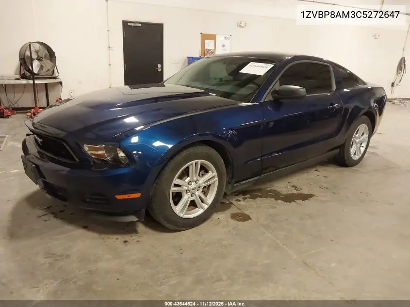 1ZVBP8AM3C5272647 2012 Ford Mustang V6