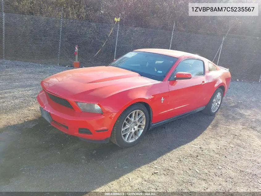 1ZVBP8AM7C5235567 2012 Ford Mustang V6 Premium