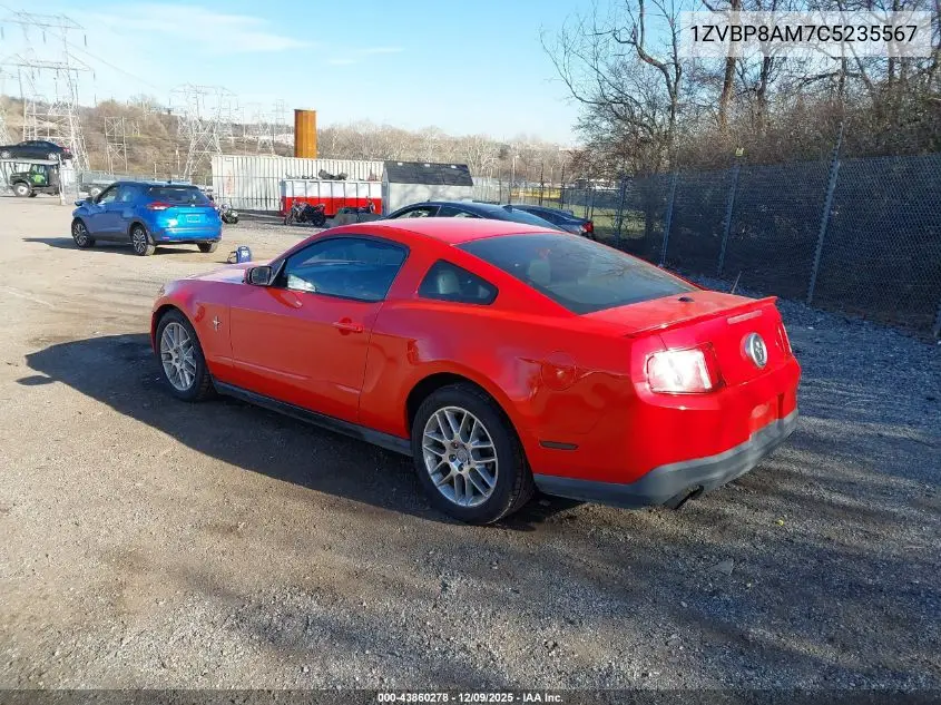 1ZVBP8AM7C5235567 2012 Ford Mustang V6 Premium