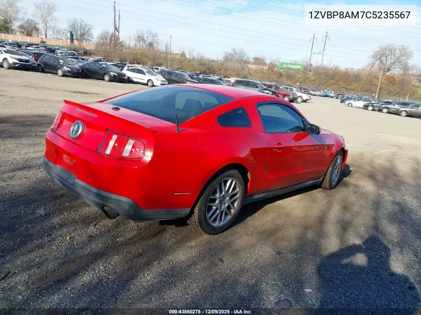 1ZVBP8AM7C5235567 2012 Ford Mustang V6 Premium