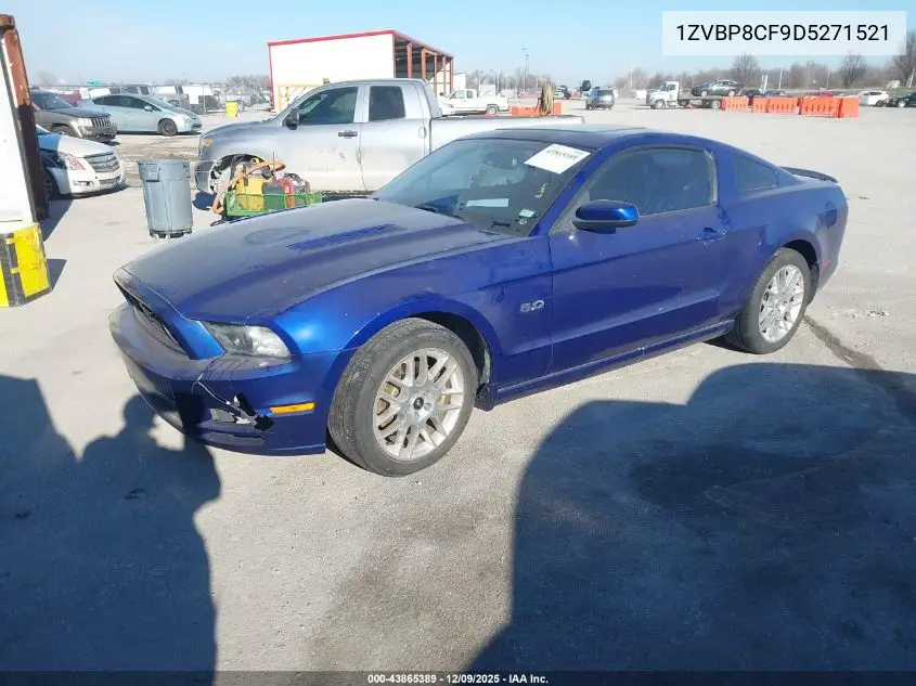 1ZVBP8CF9D5271521 2013 Ford Mustang Gt Premium