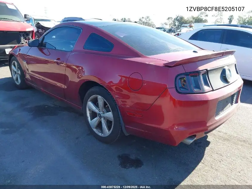 1ZVBP8CF8E5205107 2014 Ford Mustang Gt Premium
