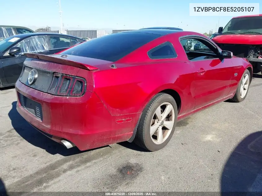 1ZVBP8CF8E5205107 2014 Ford Mustang Gt Premium