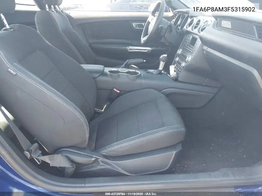 1FA6P8AM3F5315902 2015 Ford Mustang V6