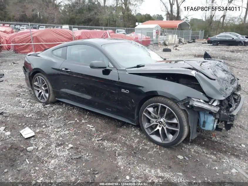 1FA6P8CF5F5344011 2015 Ford Mustang Gt Premium