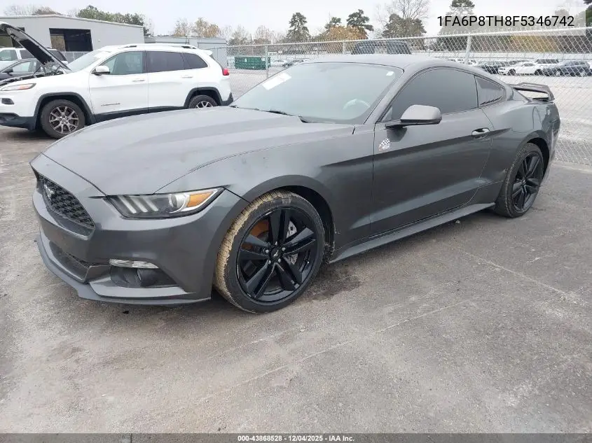 1FA6P8TH8F5346742 2015 Ford Mustang Ecoboost