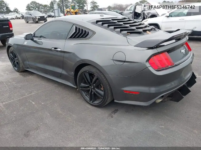 1FA6P8TH8F5346742 2015 Ford Mustang Ecoboost