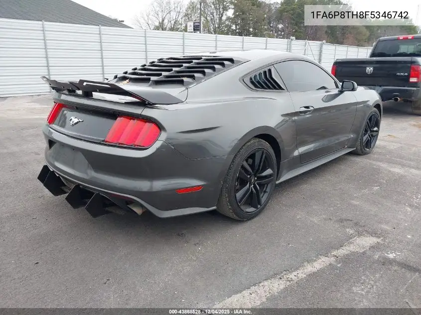 1FA6P8TH8F5346742 2015 Ford Mustang Ecoboost