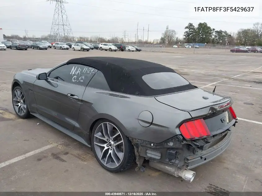 1FATP8FF3F5429637 2015 Ford Mustang Gt Premium