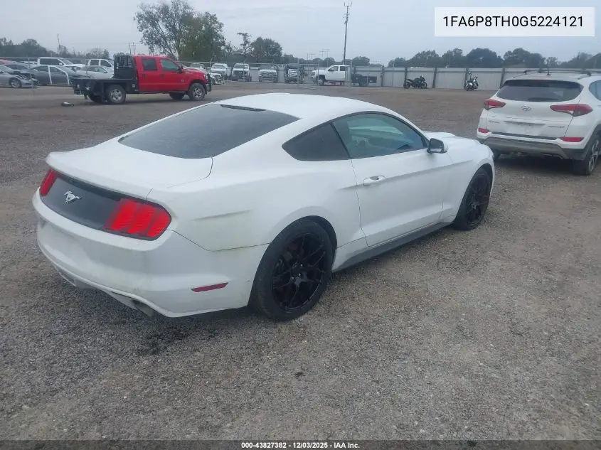 1FA6P8TH0G5224121 2016 Ford Mustang Ecoboost