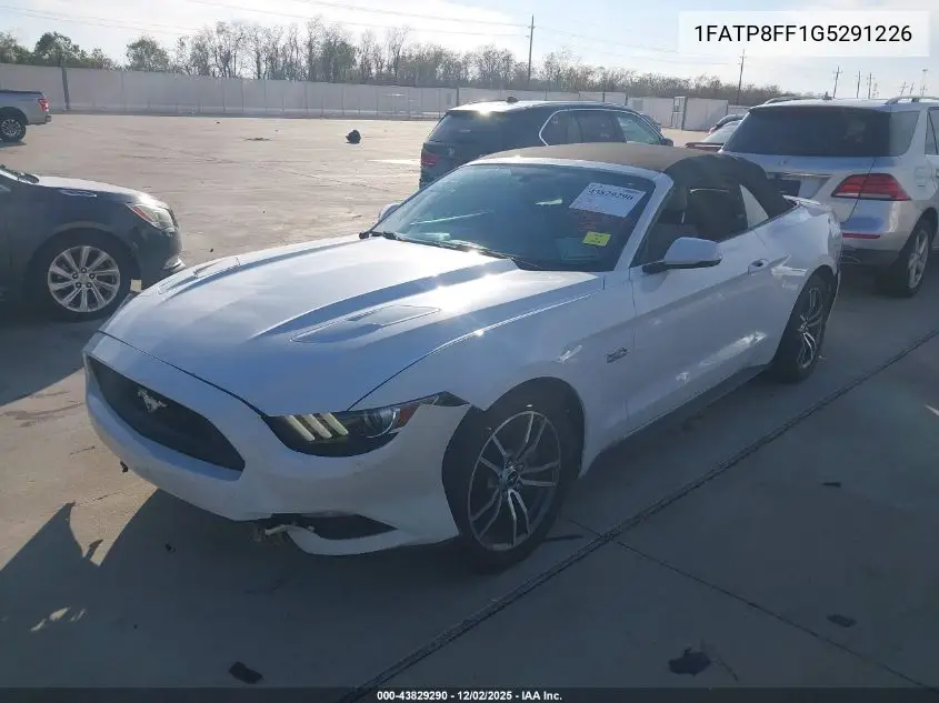 1FATP8FF1G5291226 2016 Ford Mustang Gt Premium