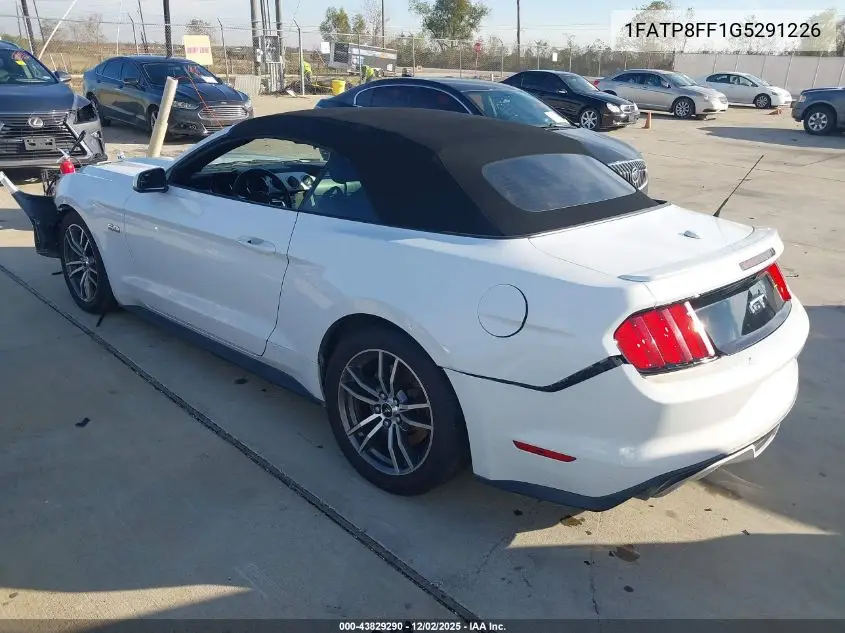 1FATP8FF1G5291226 2016 Ford Mustang Gt Premium