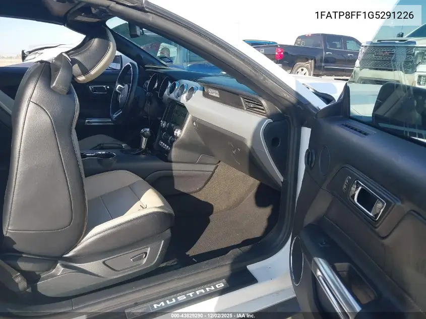 1FATP8FF1G5291226 2016 Ford Mustang Gt Premium