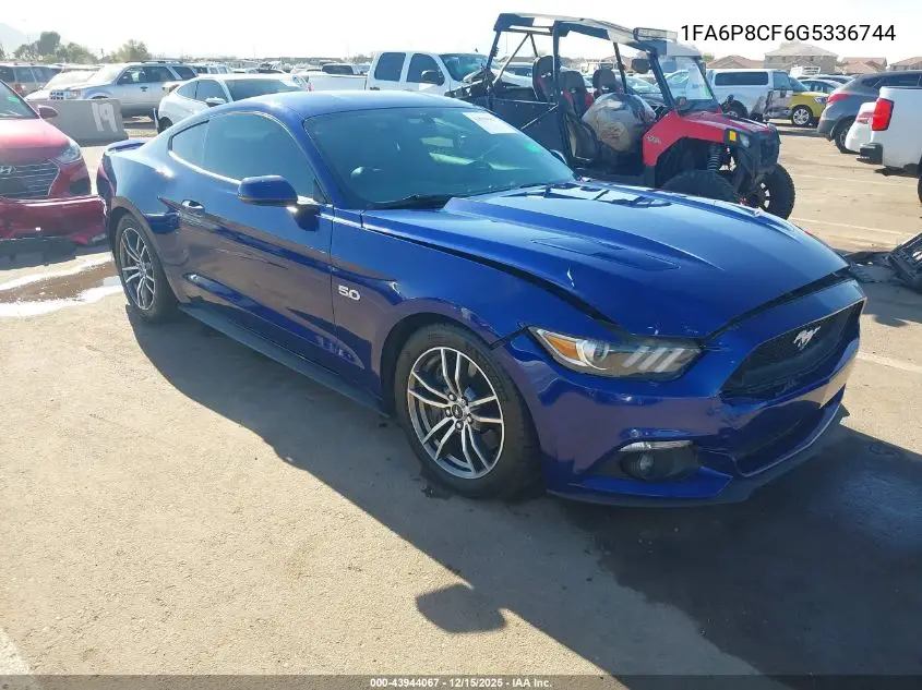 1FA6P8CF6G5336744 2016 Ford Mustang Gt Premium