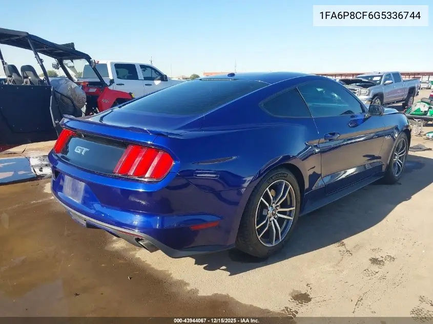 1FA6P8CF6G5336744 2016 Ford Mustang Gt Premium