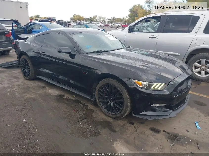 1FA6P8CF4H5211825 2017 Ford Mustang Gt