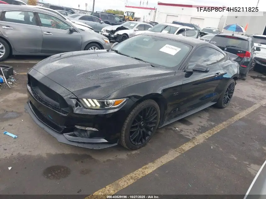 1FA6P8CF4H5211825 2017 Ford Mustang Gt
