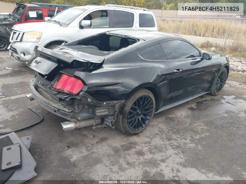 1FA6P8CF4H5211825 2017 Ford Mustang Gt